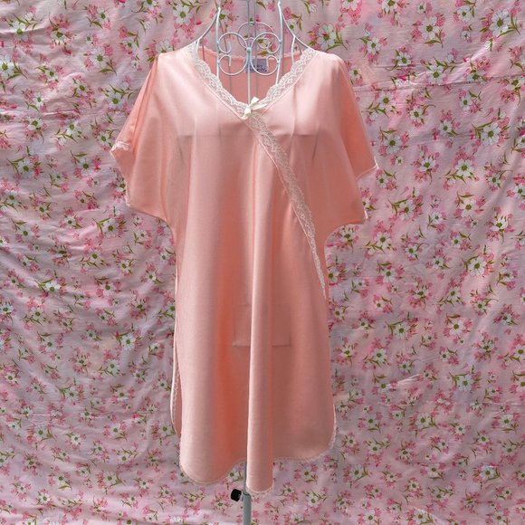 Vintage Intimates & Sleepwear Vtg Vintage 7s Peachy Pink Orange